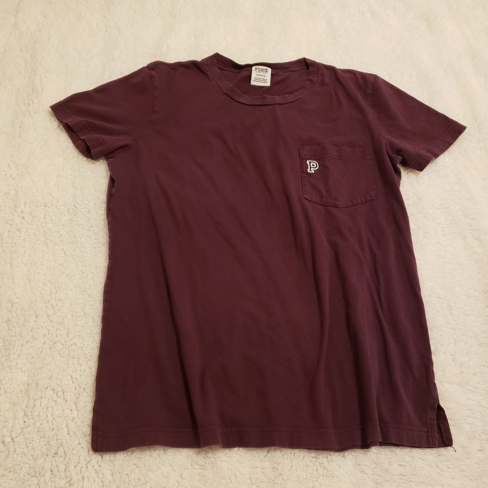 VS PINK Varsity crew tshirt